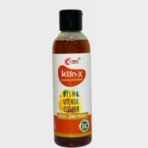 KLIN-X Dish & Utensil Cleaner | Super-Concentrate | Lemon power cuts tough food residue, sparkling clean, economical.| one Bottle Makes up to 1 liter market equivalent solution