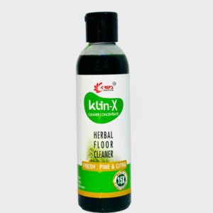 KLIN-X Herbal Floor Cleaner | Pine & Citra | 200 ml | Super Concentrate | Natural Pine Oil and Citrus Oil extracts, safe for kids & pets | One bottle make up to 3 liter Market Equivalent Solution.