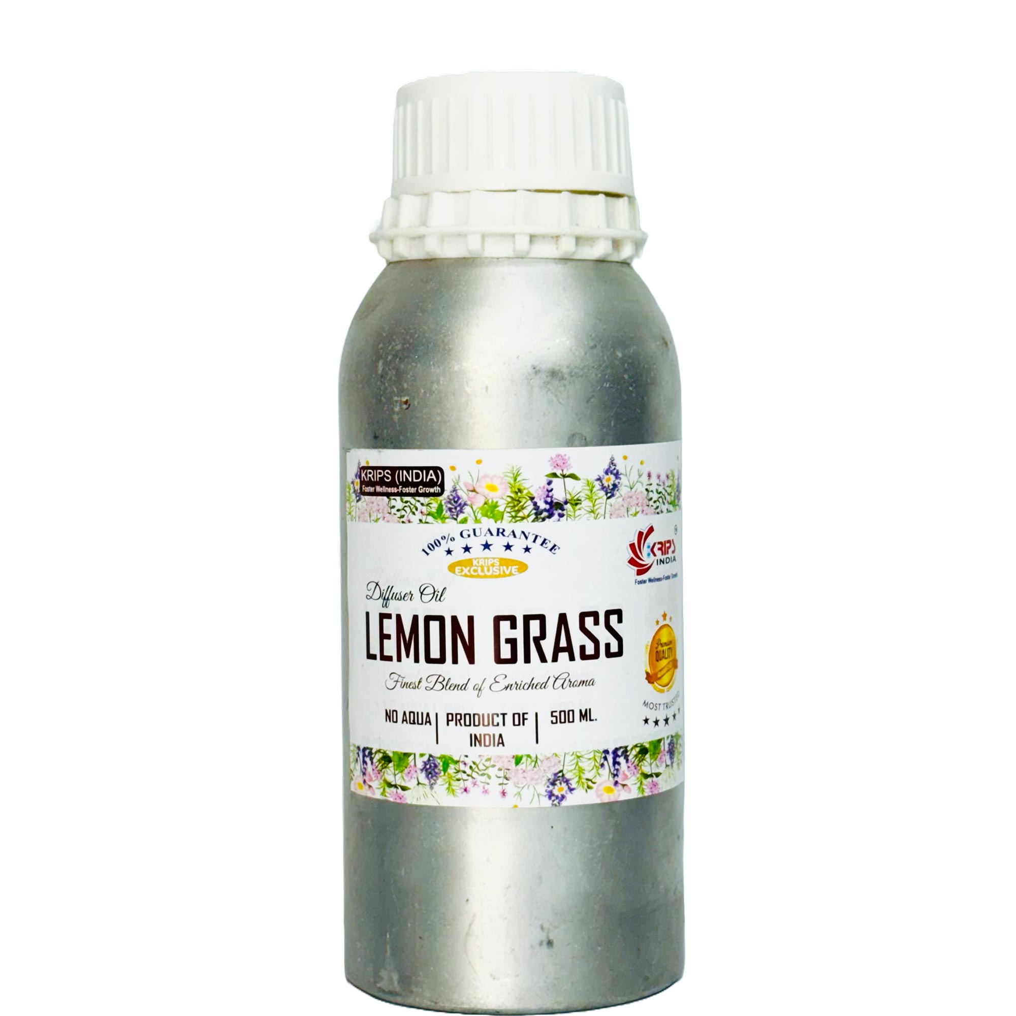 KLIN-X Lemongrass Diffuser Oil | Reed & Aroma Diffuser | Krips India