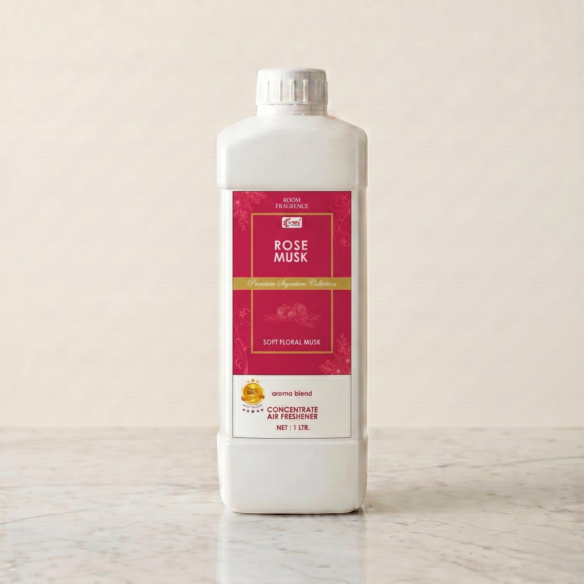 Rose Musk Room Freshener Refill Pack 1L | Long Lasting Floral Musk Air Freshener