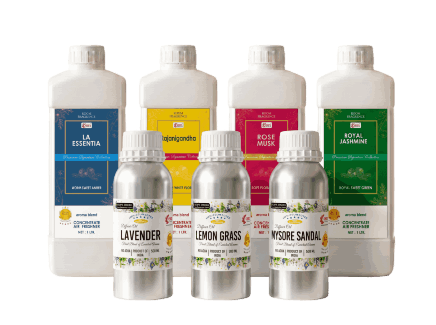 KRIPS India fragrance range: air freshener, diffuser oil and room freshener